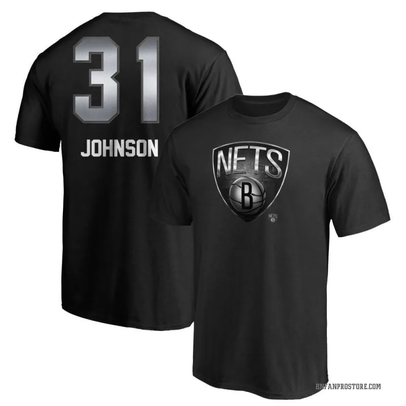 Chaney Johnson Youth Black Brooklyn Nets Midnight Mascot T-Shirt