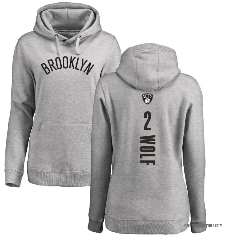 Danny Wolf Women's Brooklyn Nets Branded Ash Backer Pullover Hoodie