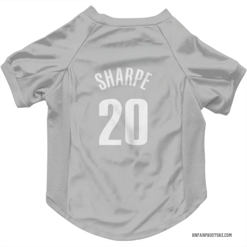 Day'Ron Sharpe  Gray Brooklyn Nets  Cat & Dog Pet Jersey
