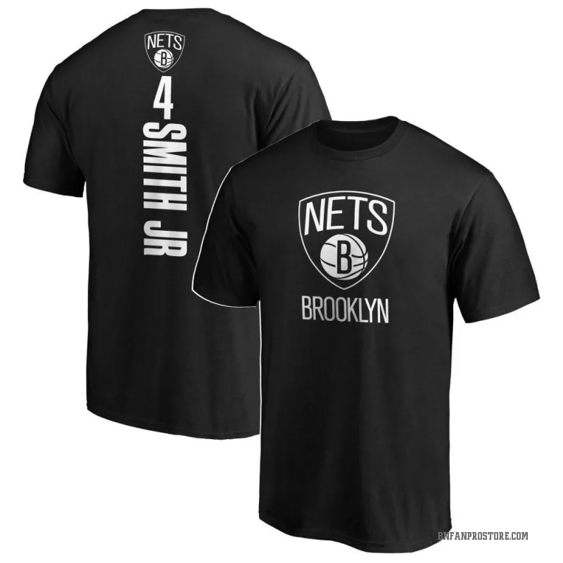 Dennis Smith Jr. Men's Black Brooklyn Nets Backer T-Shirt