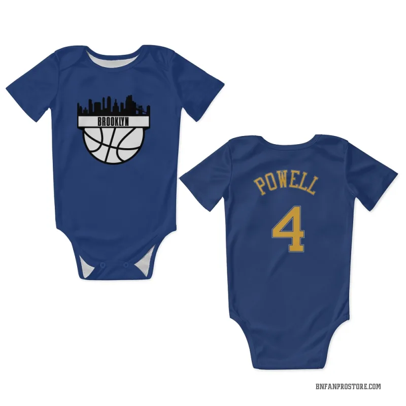 Drake Powell  Light Blue Brooklyn Nets  Newborn & Infant Bodysuit