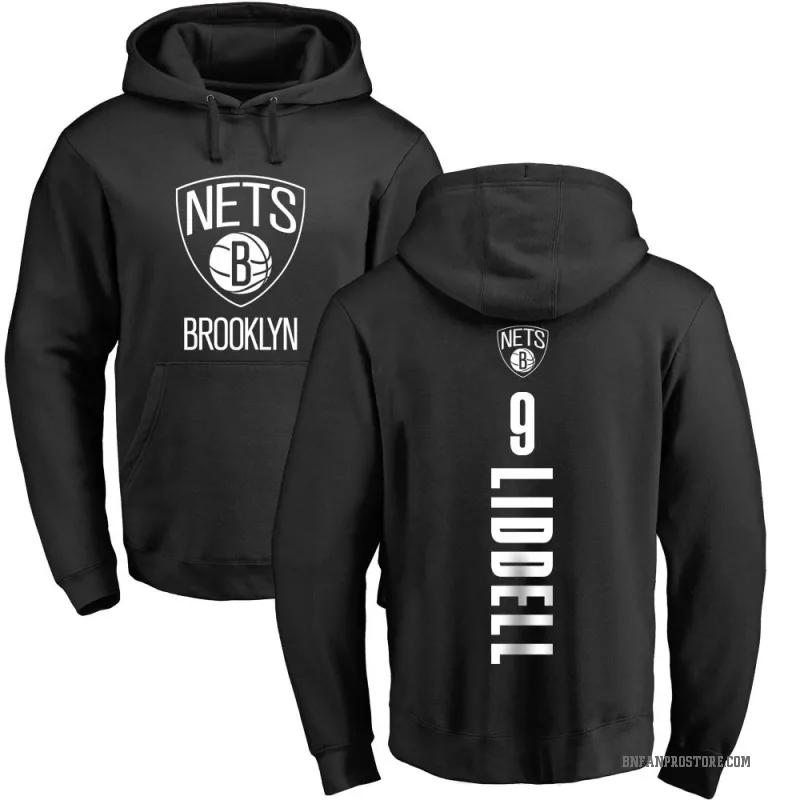 E.J. Liddell Men's Black Brooklyn Nets Branded Backer Pullover Hoodie