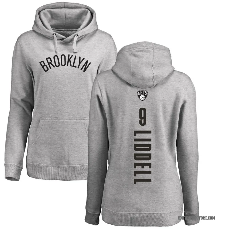 E.J. Liddell Women's Brooklyn Nets Branded Ash Backer Pullover Hoodie
