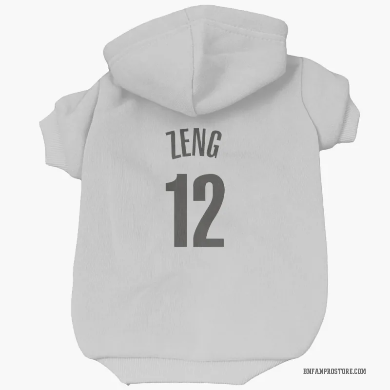 Fanbo Zeng  White Brooklyn Nets  Cat & Dog Pet Hoodie