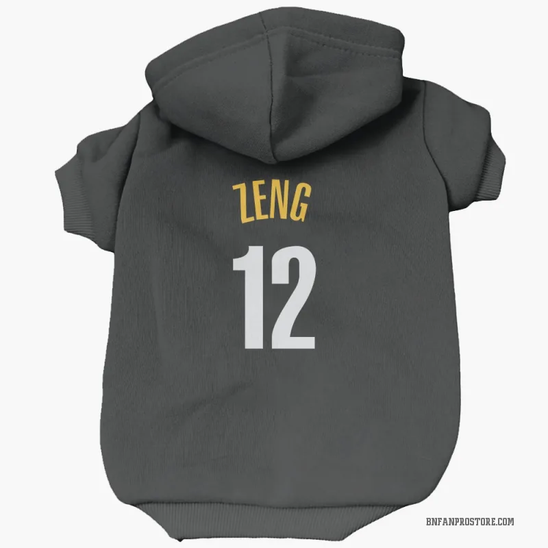 Fanbo Zeng  Yellow Brooklyn Nets   Black  Cat & Dog Pet Hoodie