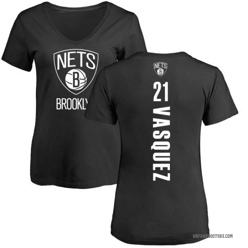 Greivis Vasquez Women's Black Brooklyn Nets Backer T-Shirt