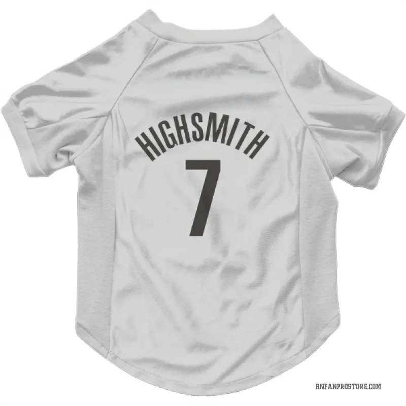 Haywood Highsmith  White Brooklyn Nets  Cat & Dog Pet Jersey