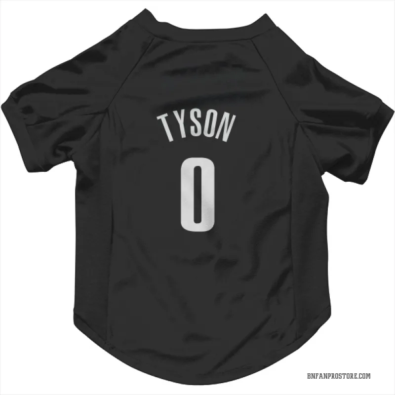 Hunter Tyson  Black Brooklyn Nets  Cat & Dog Pet Jersey