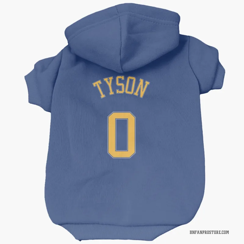 Hunter Tyson  Light Blue Brooklyn Nets  Cat & Dog Pet Hoodie