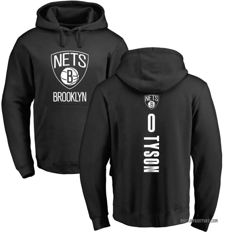 Hunter Tyson Men's Black Brooklyn Nets Branded Backer Pullover Hoodie