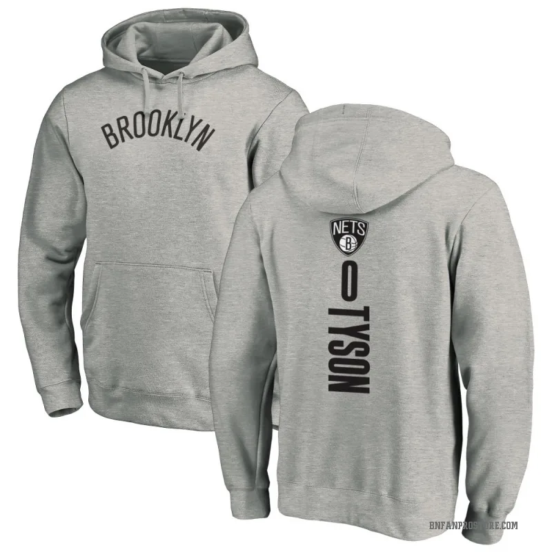 Hunter Tyson Youth Brooklyn Nets Branded Ash Backer Pullover Hoodie