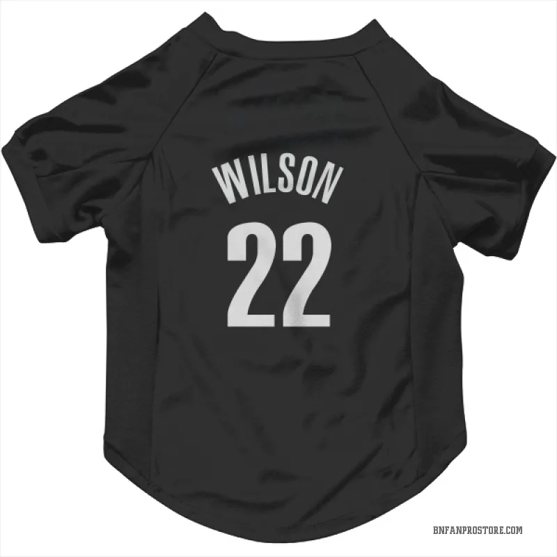 Jalen Wilson  Black Brooklyn Nets  Cat & Dog Pet Jersey