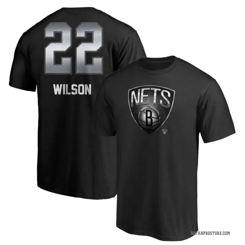 Jalen Wilson Youth Black Brooklyn Nets Midnight Mascot T-Shirt