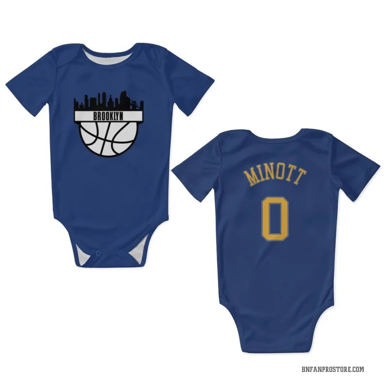 Josh Minott  Light Blue Brooklyn Nets  Newborn & Infant Bodysuit