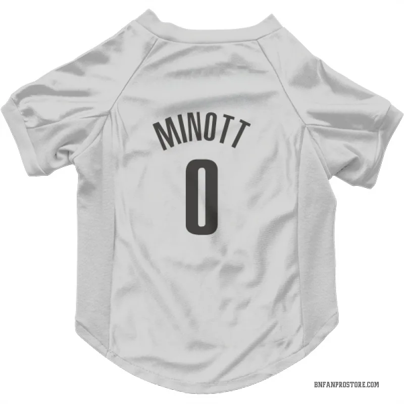 Josh Minott  White Brooklyn Nets  Cat & Dog Pet Jersey