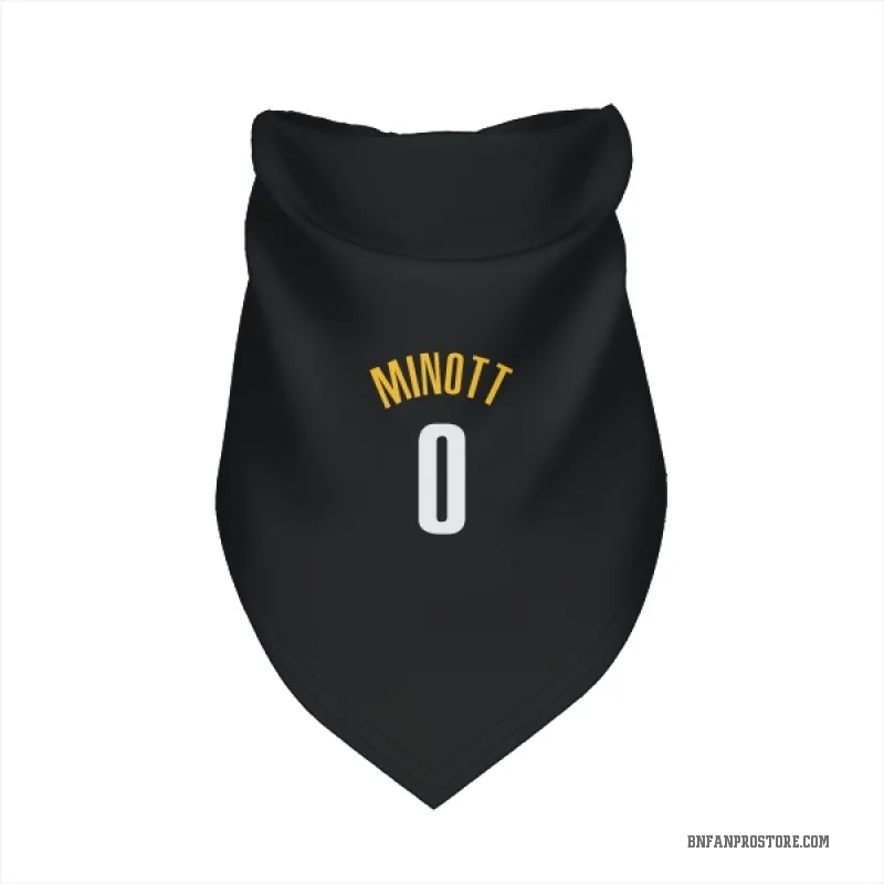 Josh Minott  Yellow Brooklyn Nets   Black  Cat & Dog Pet Bandana