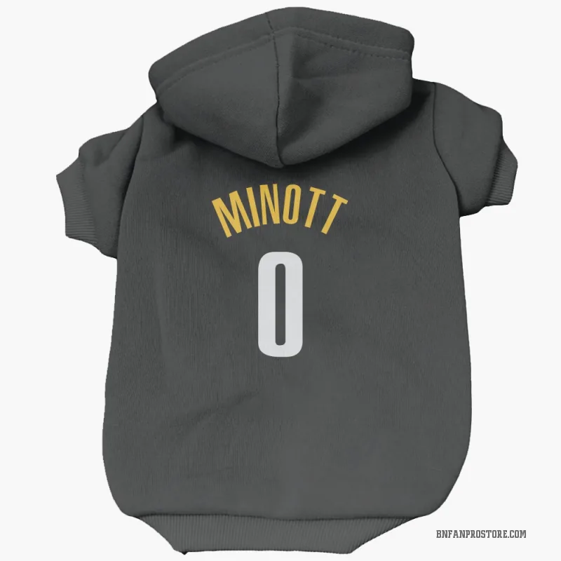 Josh Minott  Yellow Brooklyn Nets   Black  Cat & Dog Pet Hoodie