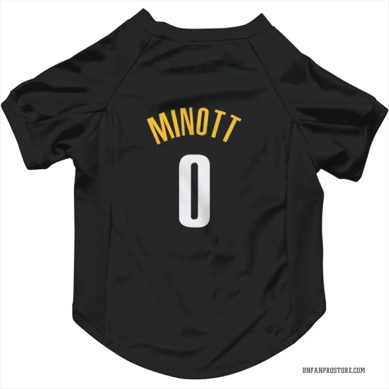 Josh Minott  Yellow Brooklyn Nets   Black  Cat & Dog Pet Jersey