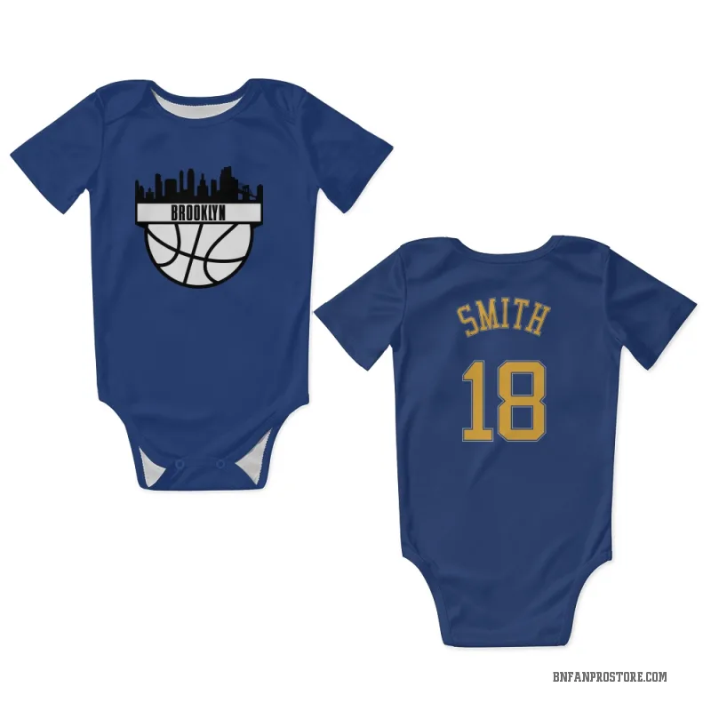 Malachi Smith  Light Blue Brooklyn Nets  Newborn & Infant Bodysuit