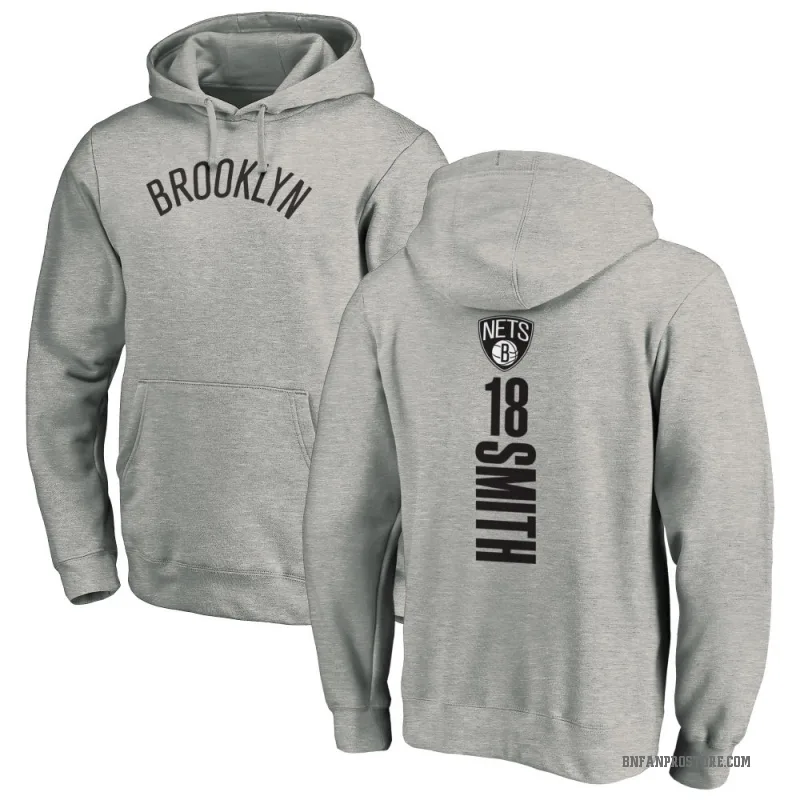 Malachi Smith Youth Brooklyn Nets Branded Ash Backer Pullover Hoodie