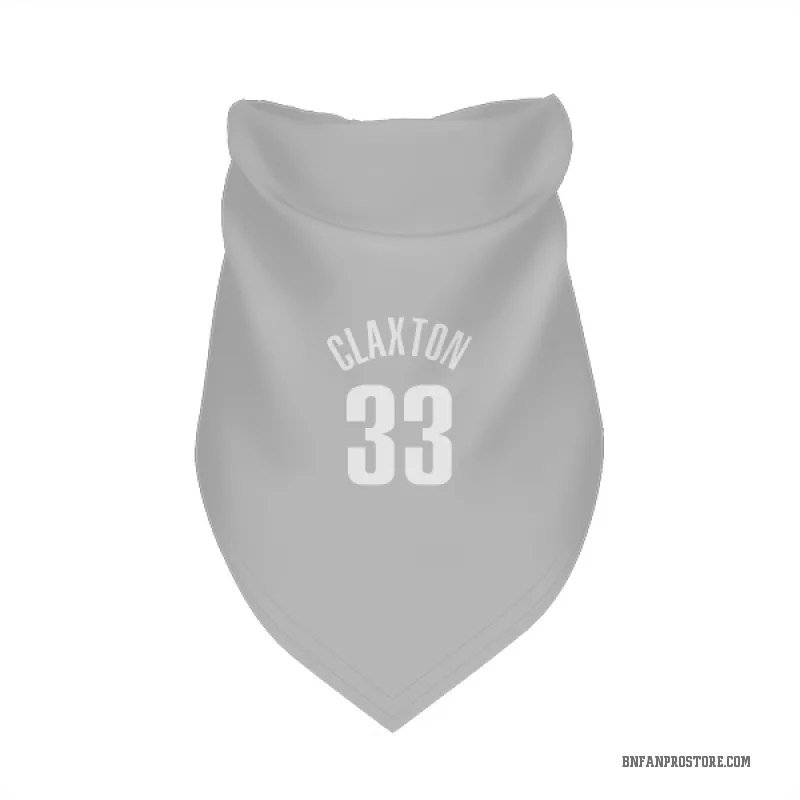 Nic Claxton  Gray Brooklyn Nets  Cat & Dog Pet Bandana