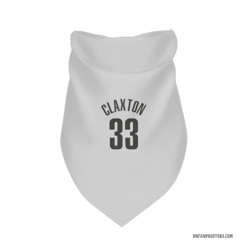 Nic Claxton  White Brooklyn Nets  Cat & Dog Pet Bandana