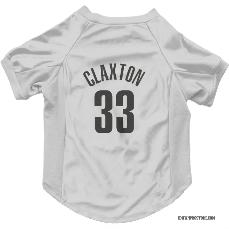 Nic Claxton  White Brooklyn Nets  Cat & Dog Pet Jersey