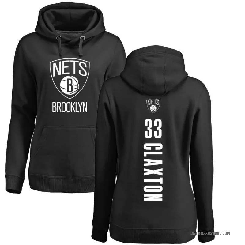 Nic Claxton Women's Black Brooklyn Nets Branded Backer Pullover Hoodie