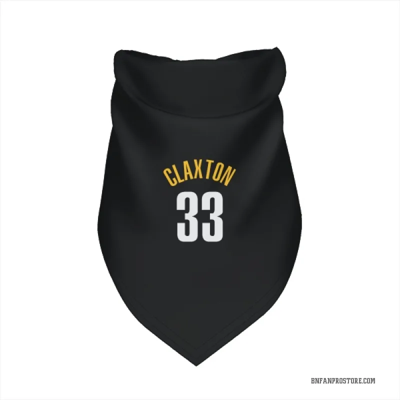 Nic Claxton  Yellow Brooklyn Nets   Black  Cat & Dog Pet Bandana