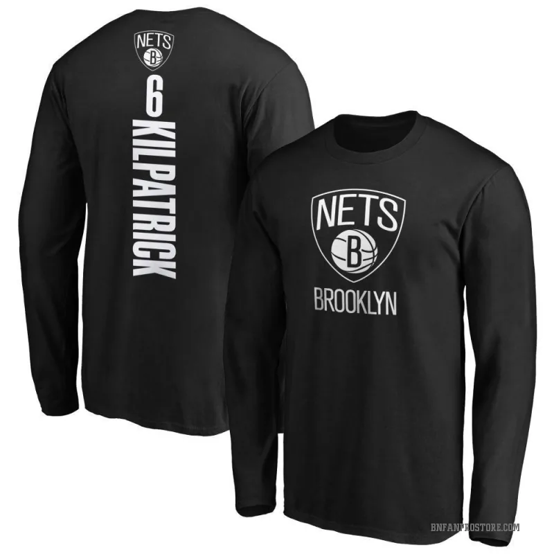 Sean Kilpatrick Men's Black Brooklyn Nets Backer Long Sleeve T-Shirt