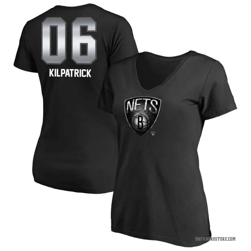 Sean Kilpatrick Women's Black Brooklyn Nets Midnight Mascot T-Shirt