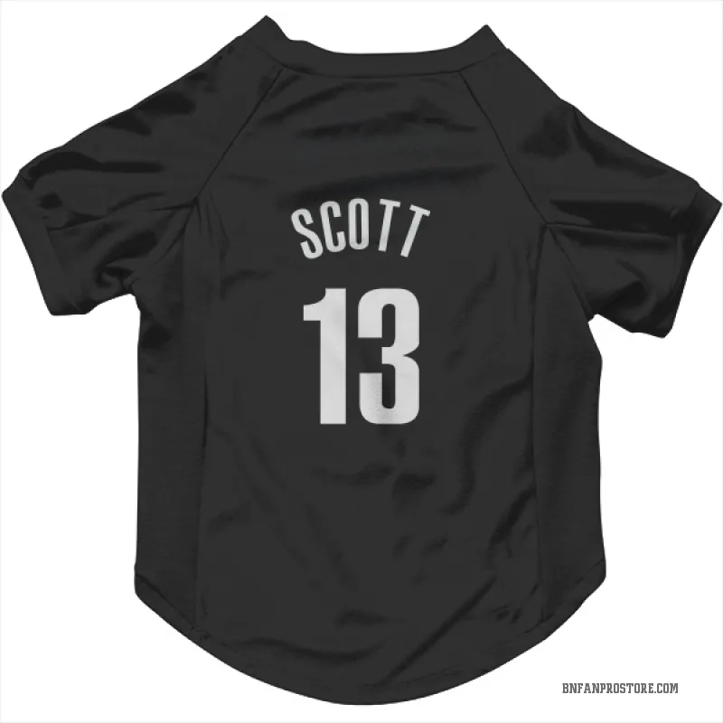 Trevon Scott  Black Brooklyn Nets  Cat & Dog Pet Jersey