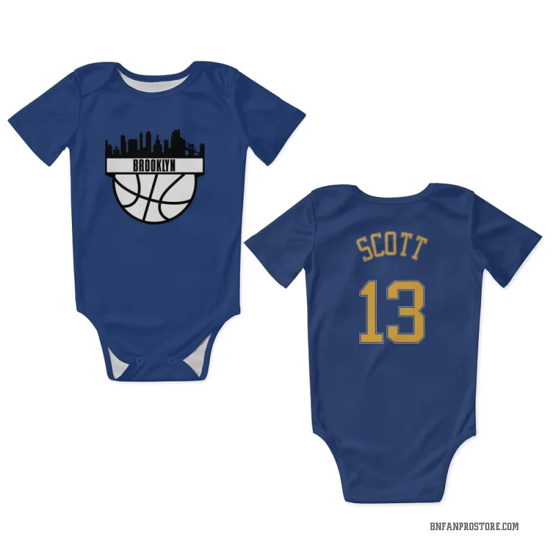 Trevon Scott  Light Blue Brooklyn Nets  Newborn & Infant Bodysuit