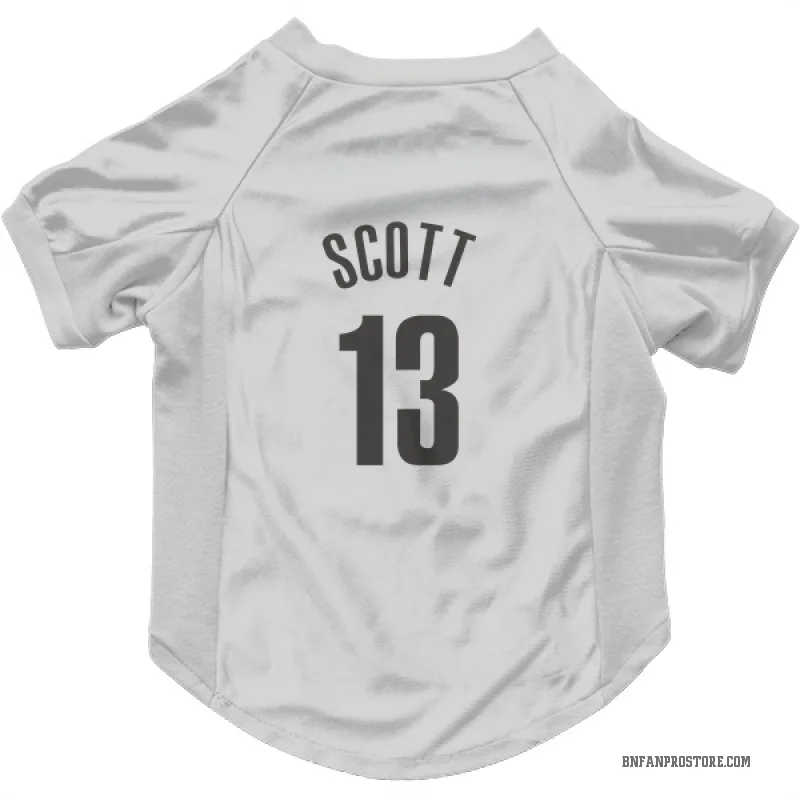 Trevon Scott  White Brooklyn Nets  Cat & Dog Pet Jersey