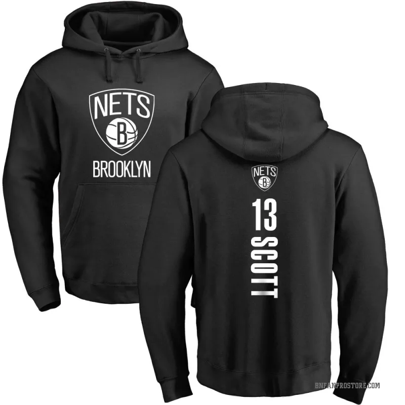 Trevon Scott Youth Black Brooklyn Nets Branded Backer Pullover Hoodie