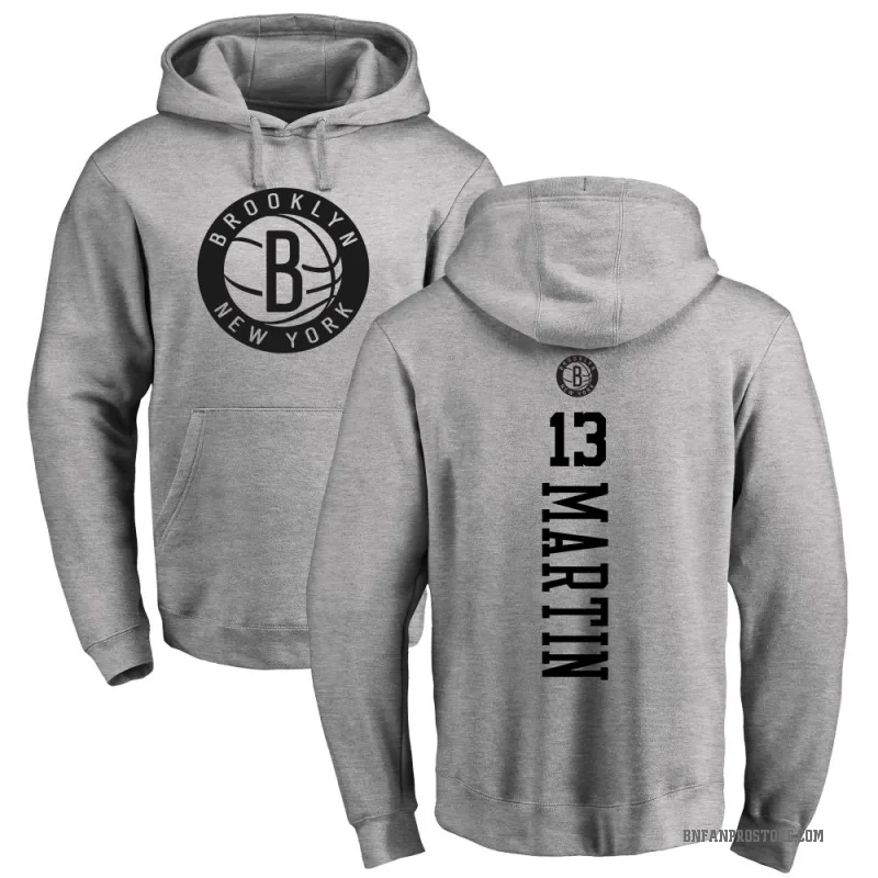 Tyrese Martin Youth Gray Brooklyn Nets Branded Heathered One Color Backer Pullover Hoodie